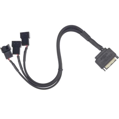 Kablo Sata Power To Fan 3 Port Y Pwm Çoklayıcı