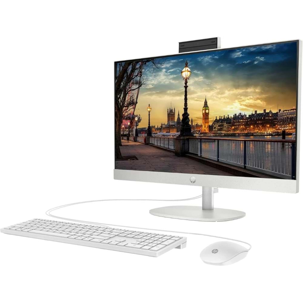 ALL IN ONE HP 245 G10 9H6V1ET RYZEN 7-7730U 16GB 512GB SSD 23.8''BEYAZ