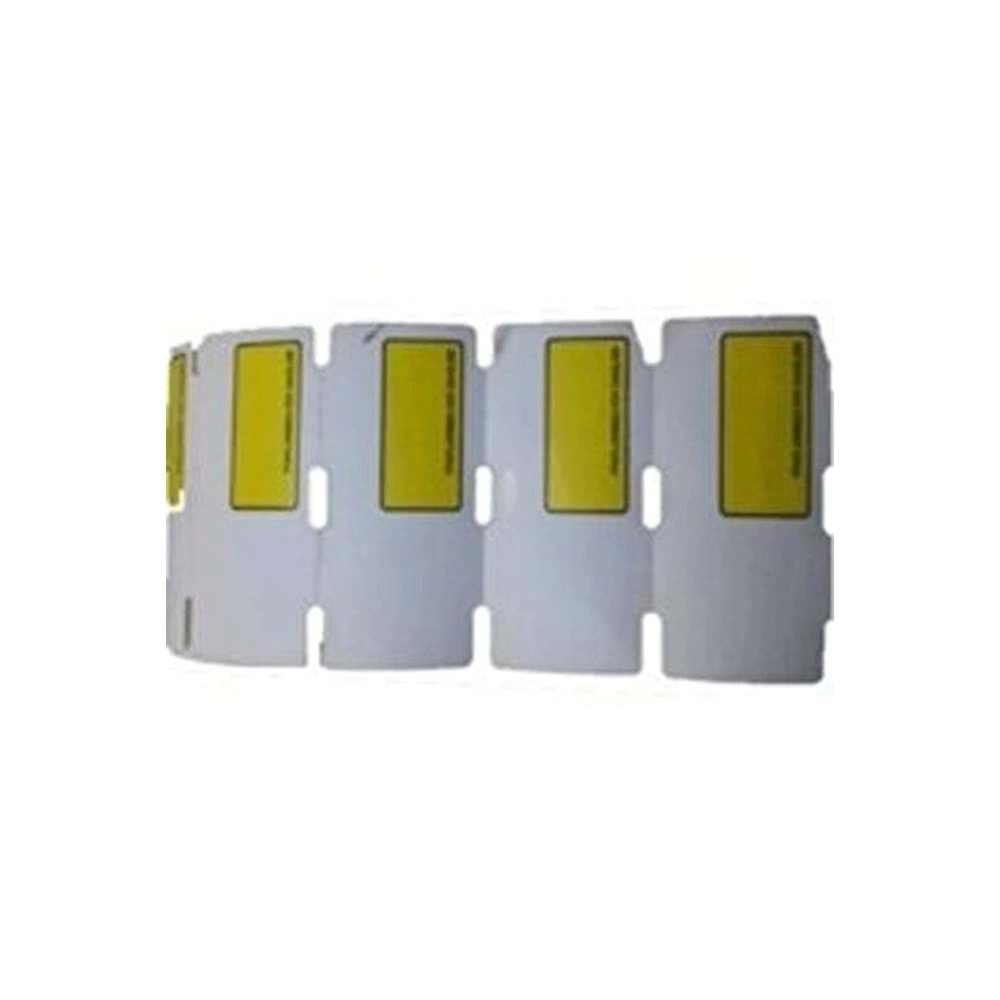 80Mm X 38Mm Karton Sarı Pencereli Kdv Li Raf Etiketi 500 Lü Sarım