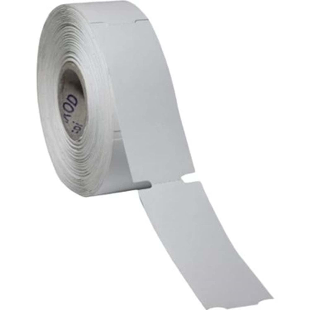 38Mm X 100Mm Dikey Karton Raf Etiketi 350 Li Sarım