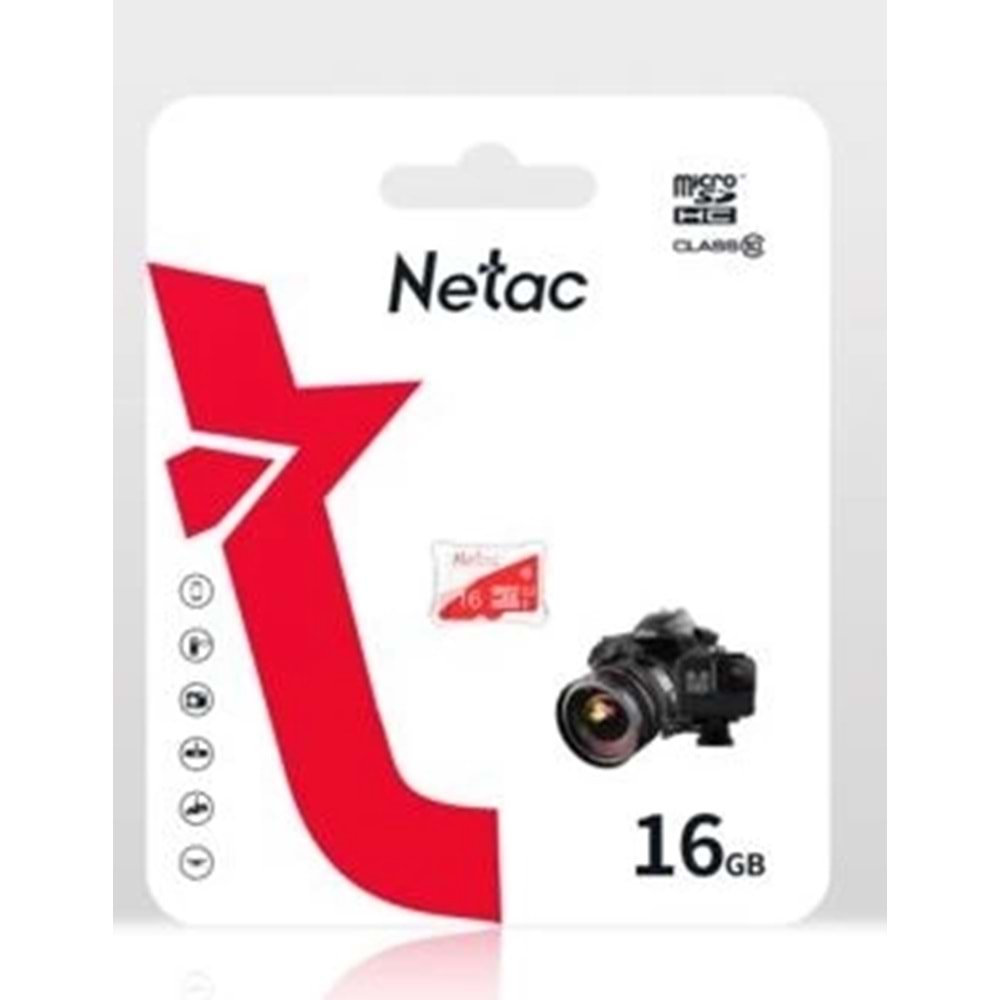 Bellek Netac P500 Eco 16Gb Microsdhc Nt02P500Eco-016G-S