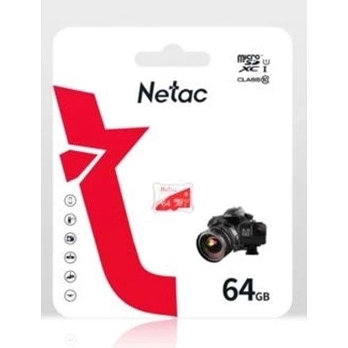 Bellek Netac P500 Eco 64Gb Microsdxc Nt02P500Eco-064G-S