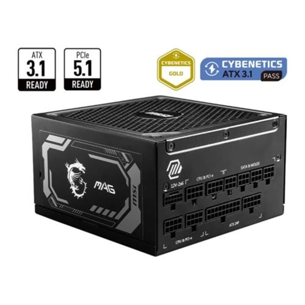 Power Supply Msı Mag A1250Gl 1250W 80+ Gold Full Modular