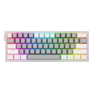 Klavye Redragon K617 Fizz Rgb Gray White Red Switch Tr Layout