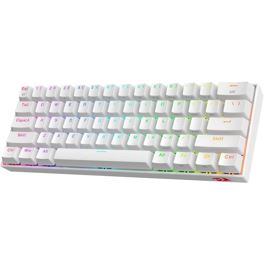 Klavye Redragon K530 Draconic Pro Beyaz Brown Swıtch Kablosuz TrLayout