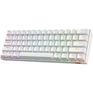 Klavye Redragon K530 Draconic Pro Beyaz Brown Swıtch Kablosuz TrLayout