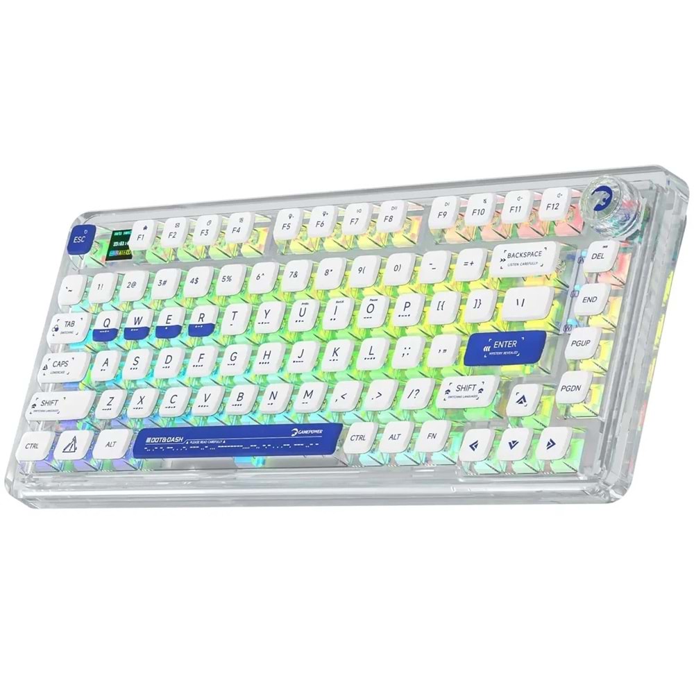 Klavye Gamepower Gasket Pro X Rgb Wıreless Mekanık Hot Swap Blue Swıth