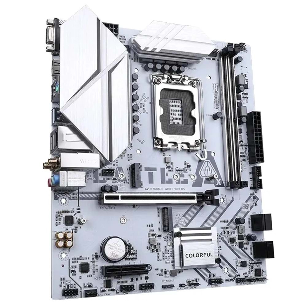 Anakart Colorful Battle-Ax B760M-G White Wifi V20 Ddr5 1700P