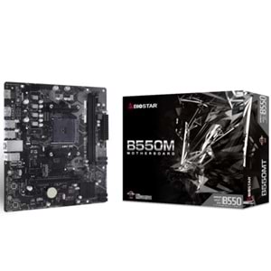 Anakart Biostar B550Mt 4400Mhz Hdmı Dp M2 Ddr4 Matx Am4