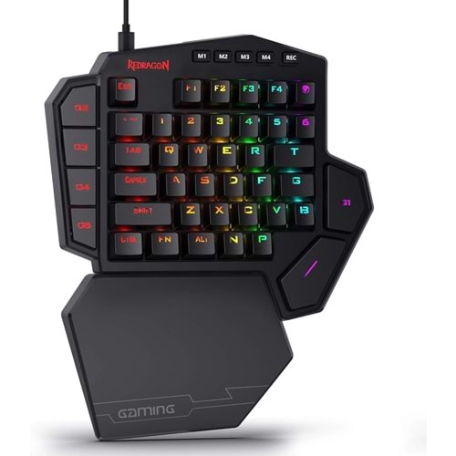 Redragon K585 Dıtı One-Handed Rgb Mechanical Blue Switches Us Layout