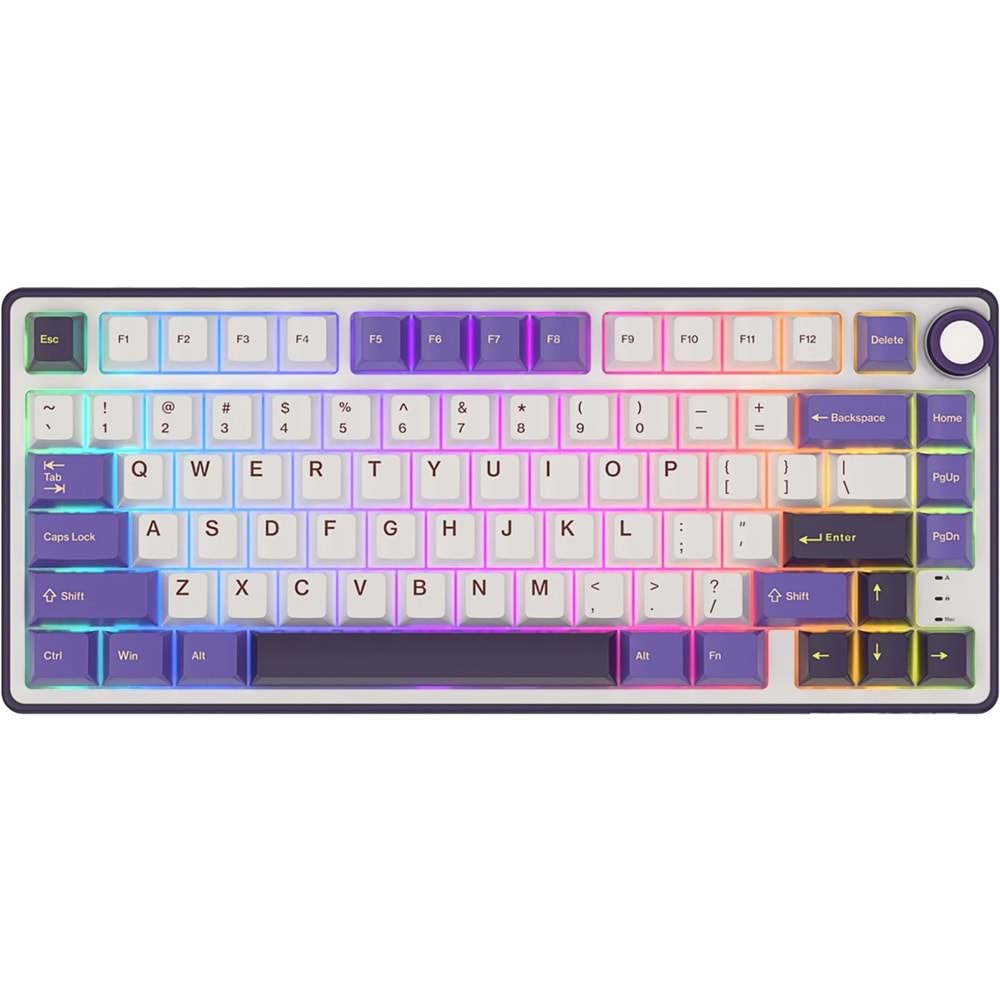 Klavye Royal Kludge R75 Blackberry Sılver Swıtch Us Layout