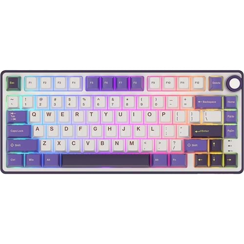 Klavye Royal Kludge R75 Blackberry Sılver Swıtch Us Layout