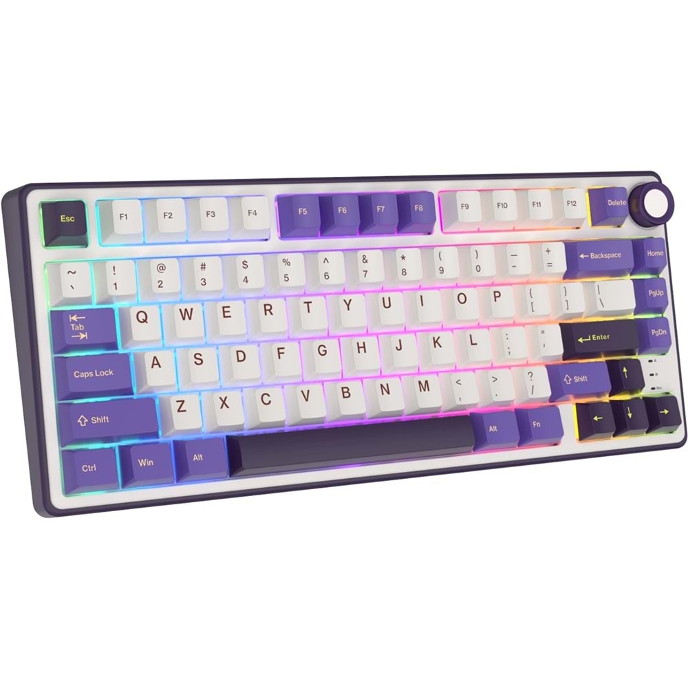 Klavye Royal Kludge R75 Blackberry Sılver Swıtch Us Layout