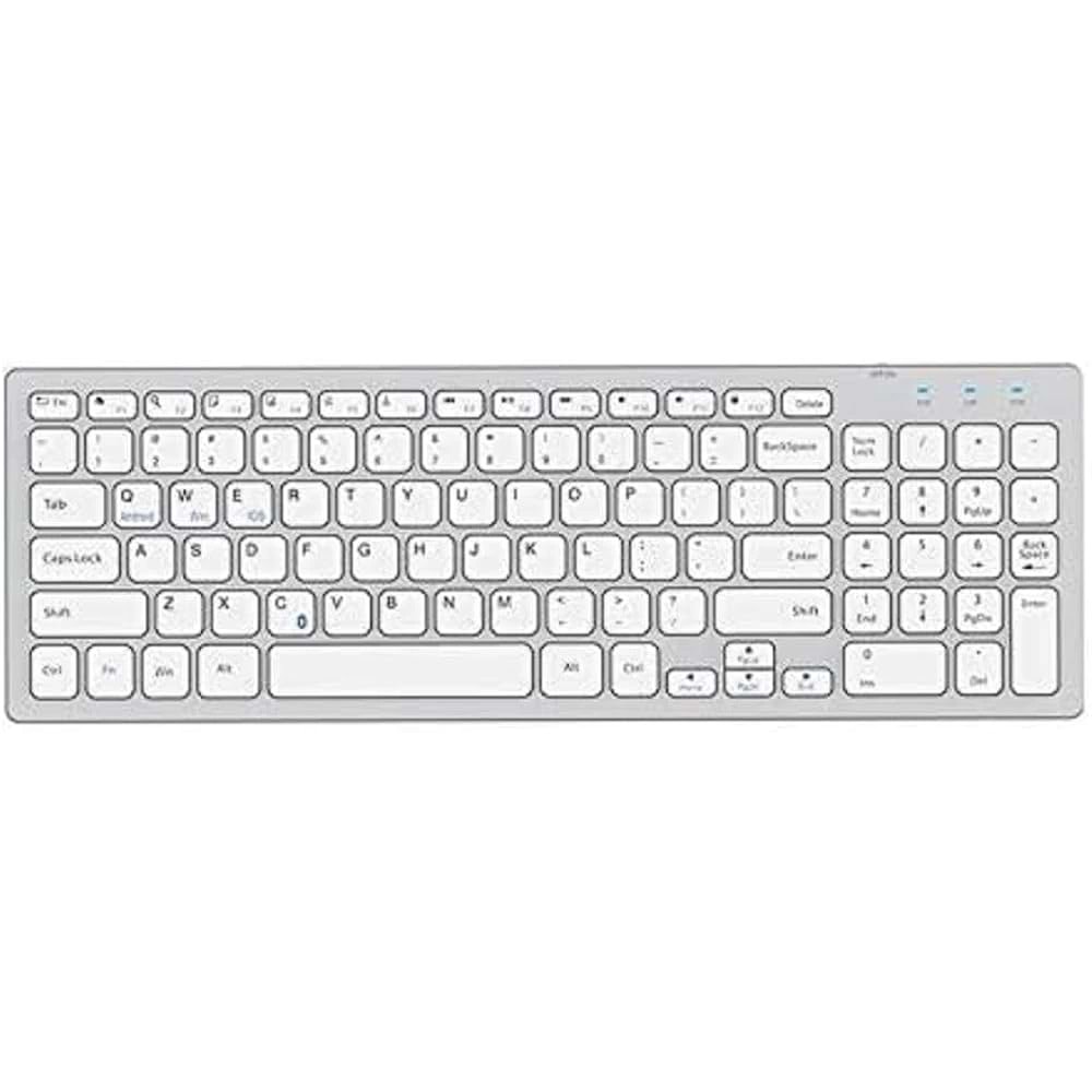Everest Kb-80W Beyaz/Gümüş Ultra İnce Kablosuz Klavye