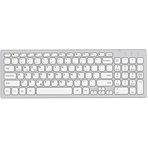 Everest Kb-80W Beyaz/Gümüş Ultra İnce Kablosuz Klavye