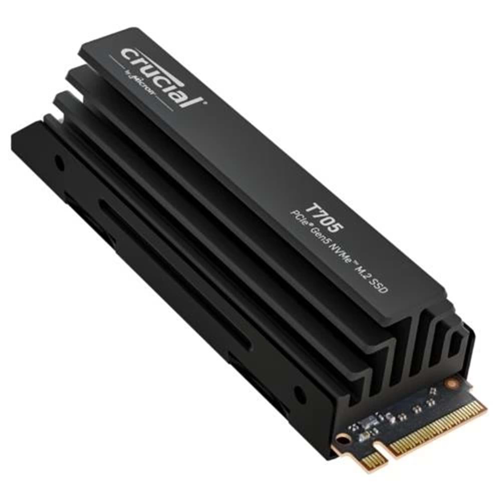 Crucial T705 1TB Gen5 NVMe M.2 CT1000T705SSD5 13600-10200MB/s Soğutucu