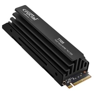 Crucial T705 1TB Gen5 NVMe M.2 CT1000T705SSD5 13600-10200MB/s Soğutucu