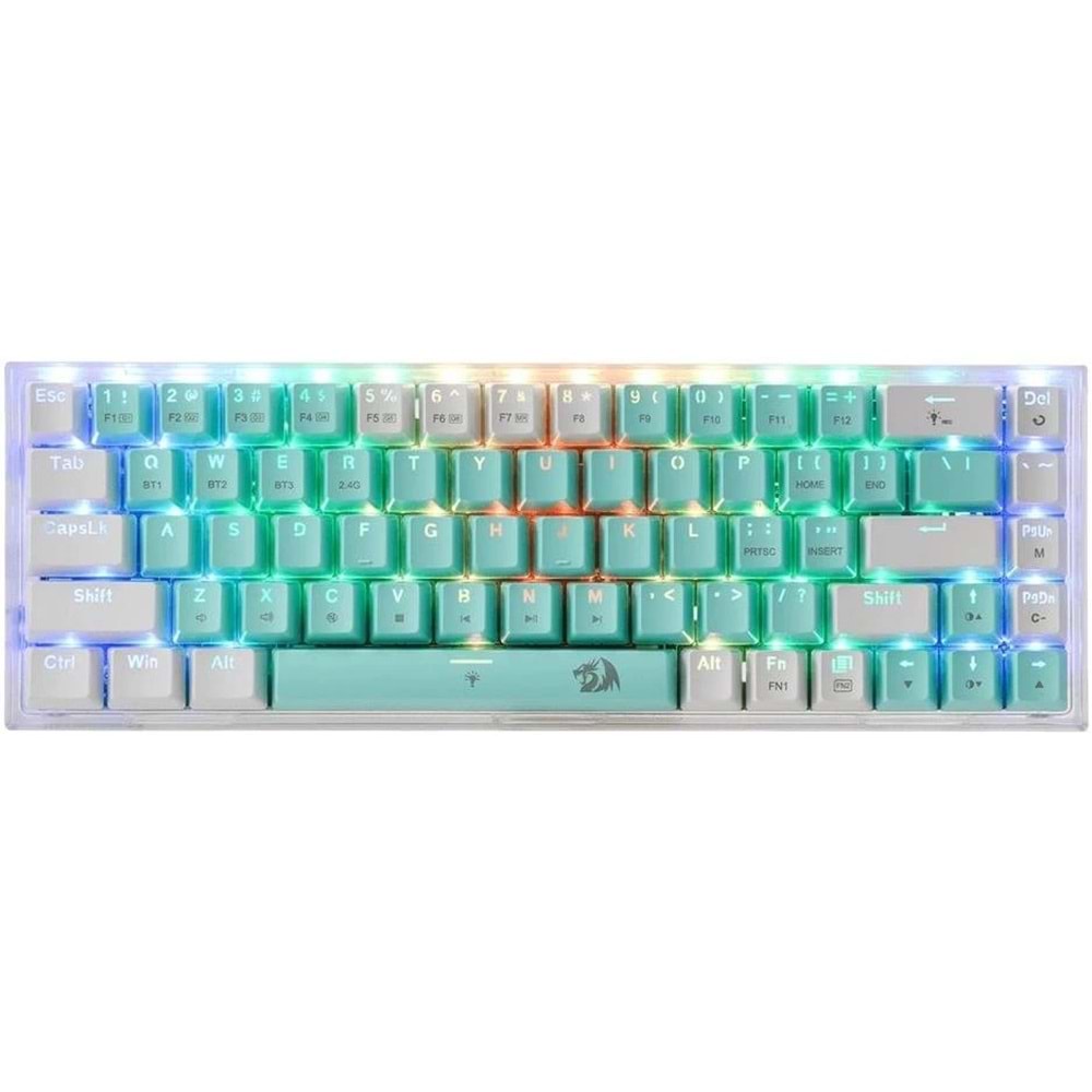Redragon Castor Pro K631Rgb-Pro-Gw Wıreless Us Layout