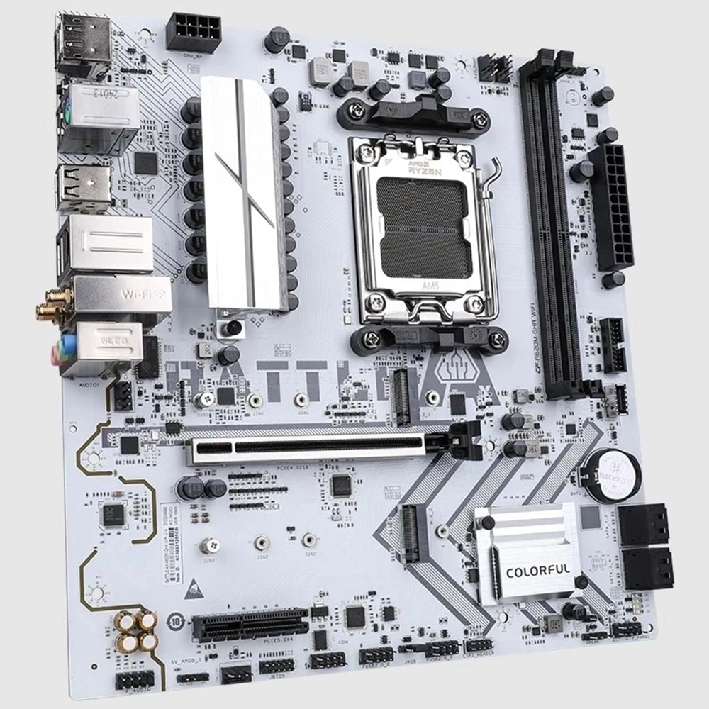Anakart Colorful Battle-Ax A620M-Gha Whıte Wifi V14 Ddr5 Am5