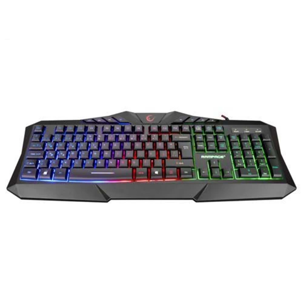 Rampage Km-404 Argentı Rainbow Usb Gaming Combo Set