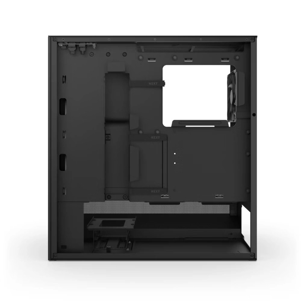 Kasa Nzxt H5 Flow(2024) Black Rgb Tempered Glass Usb 3.2 Atx Mid Tower