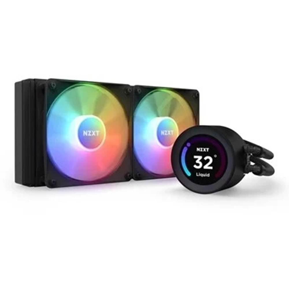 NZXT Kraken Lite Black RGB AIO LCD Display 240m Sıvı Soğutucu 1700/AM5