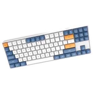 KLAVYE AIGO A87 Mavi Mekanik Yellow Switch Kablolu/Kablosuz Us Layout