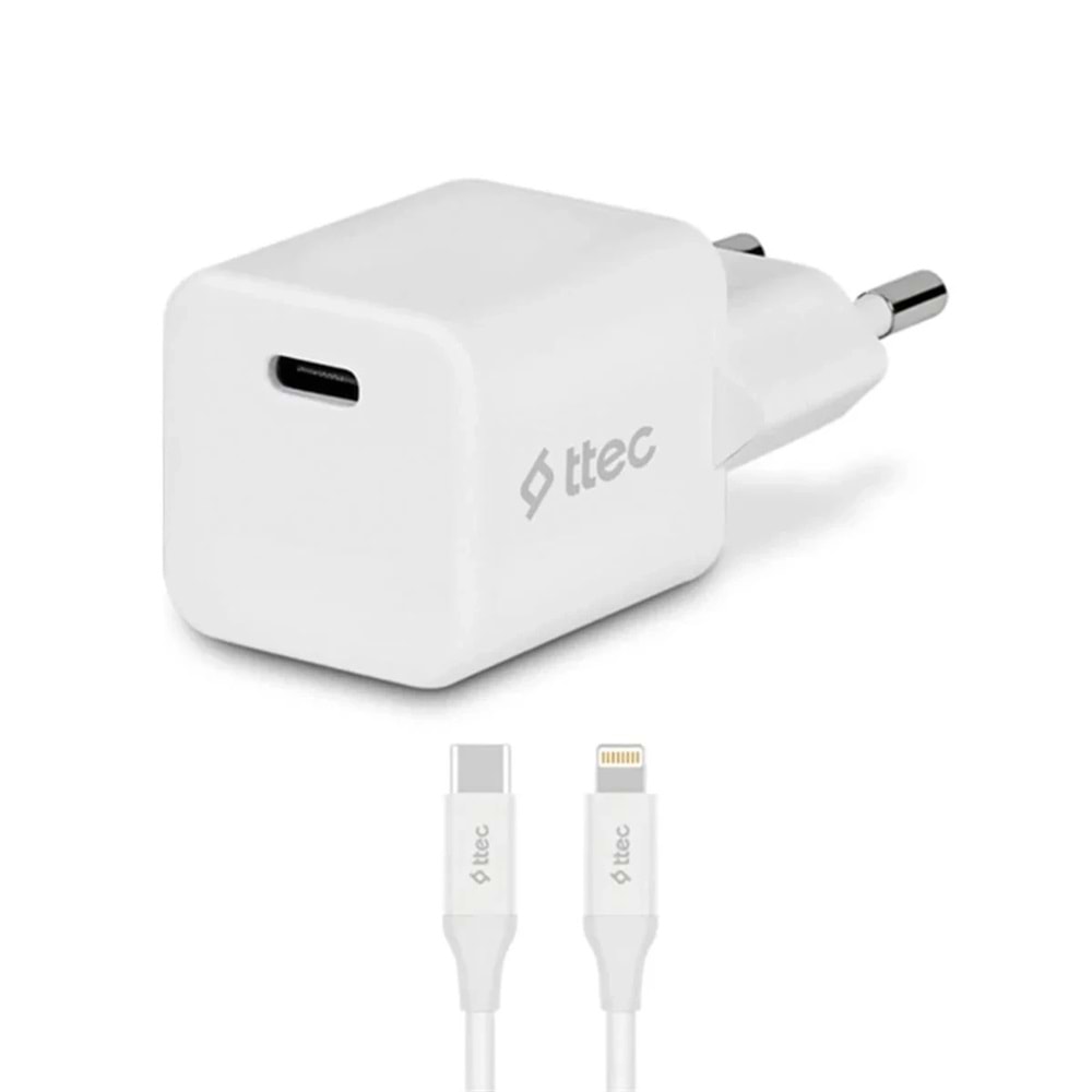 ADAPTÖR TTEC SMARTCHARGER PRO 2SCP01LB USB-C TO LIGHTNING 20W