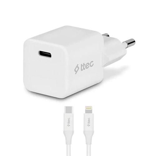 ADAPTÖR TTEC SMARTCHARGER PRO 2SCP01LB USB-C TO LIGHTNING 20W
