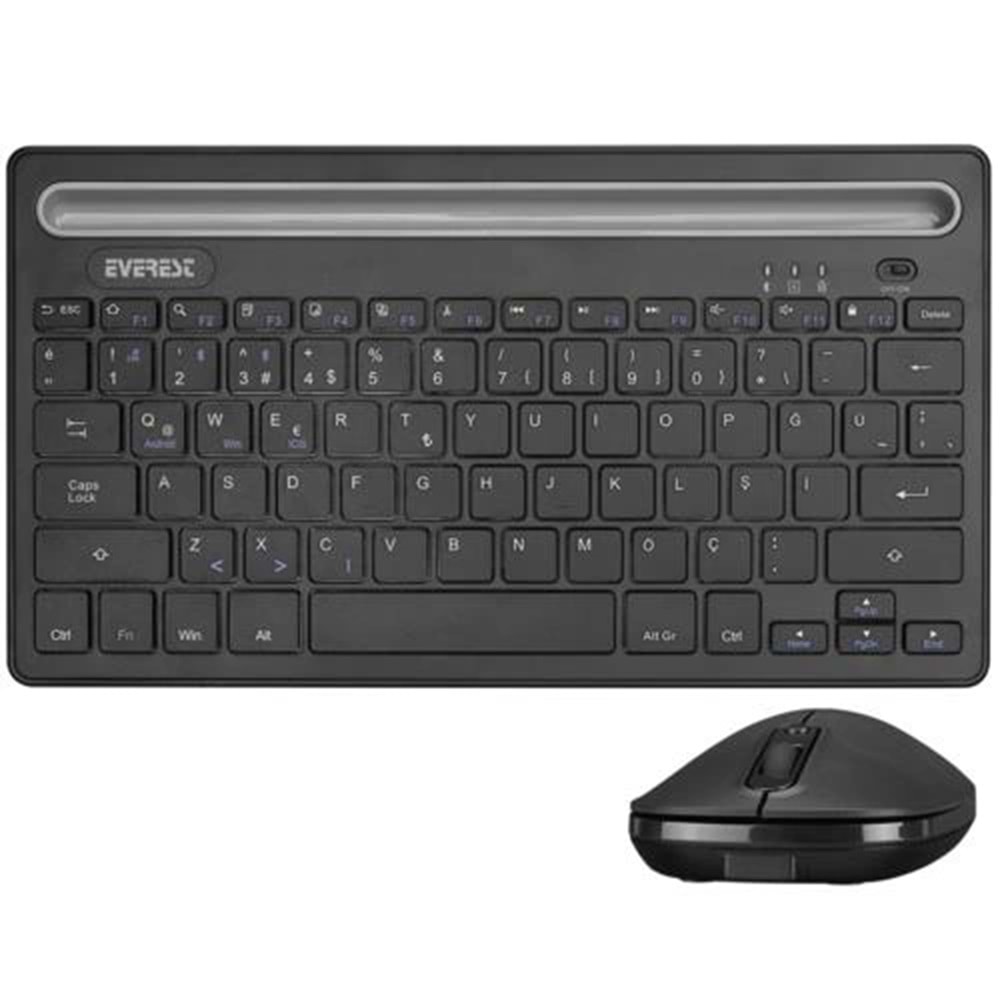 Everest KM-BT803 Siyah Multimedia 2in1 BT5.0+2.4Gh Q TR Layout