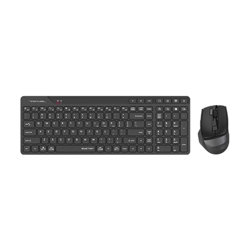 A4Tech Fb2800C Air2 Siyah Bt+2.4G Qk Klv+Silent Mouse Şarjlı 2000Dpi