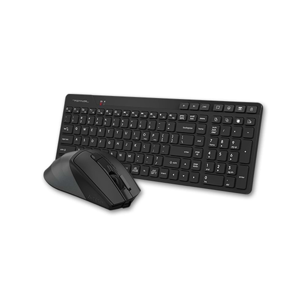 A4Tech Fb2800C Air2 Siyah Bt+2.4G Qk Klv+Silent Mouse Şarjlı 2000Dpi