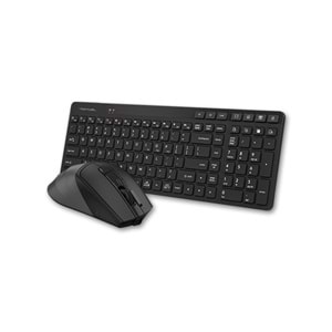 A4Tech Fb2800C Air2 Siyah Bt+2.4G Qk Klv+Silent Mouse Şarjlı 2000Dpi