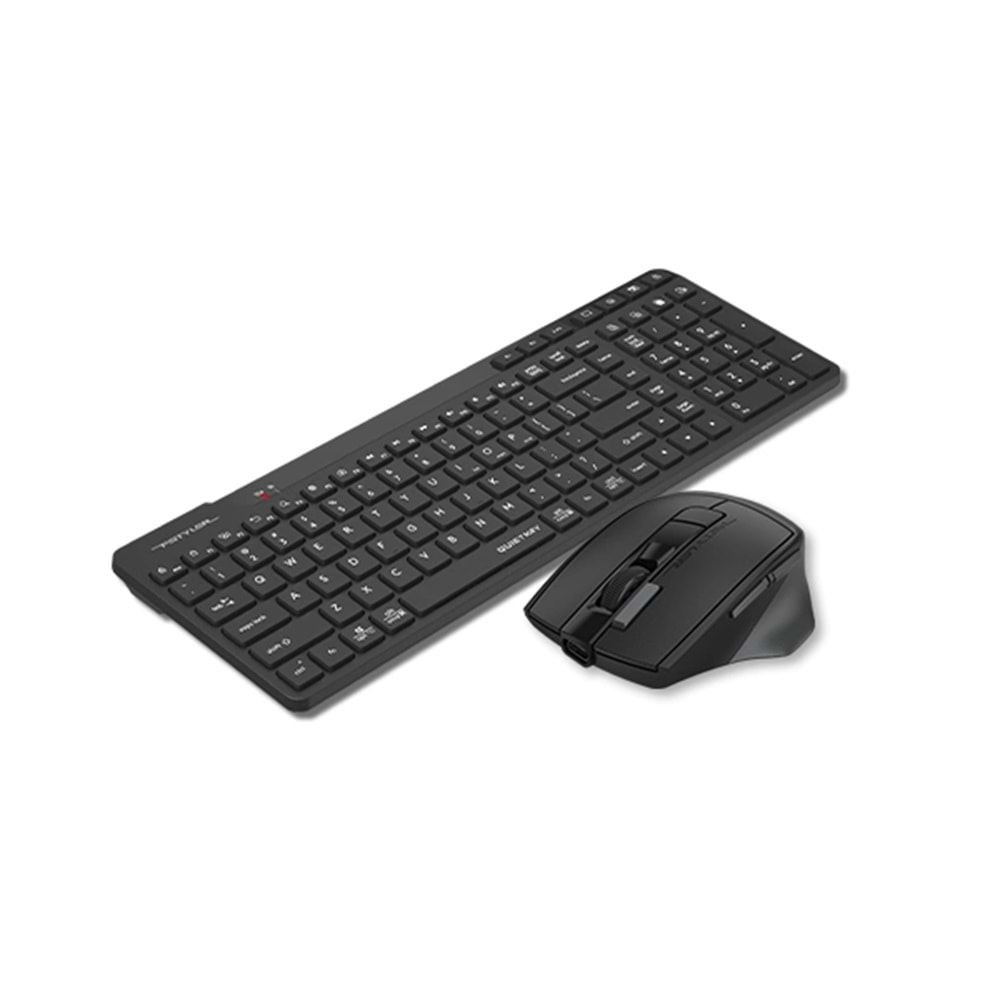 A4Tech Fb2800C Air2 Siyah Bt+2.4G Qk Klv+Silent Mouse Şarjlı 2000Dpi