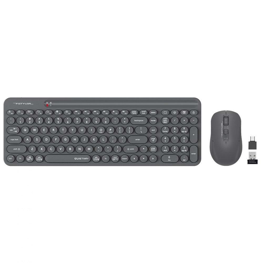 A4Tech Fg3300 Air2 Gri 2.4Ghz Q Mm Klv+Optik Mouse-2000Dpi