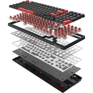 Bloody Ws98 Bloody Black-Bmls Red Plus Switch