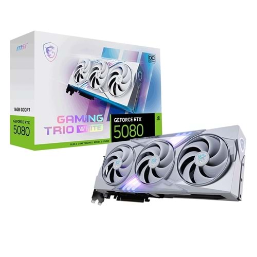 Ekran Kartı Msi Rtx5080 16GB Gaming Trio OC White 16GB GDDR7 256bit