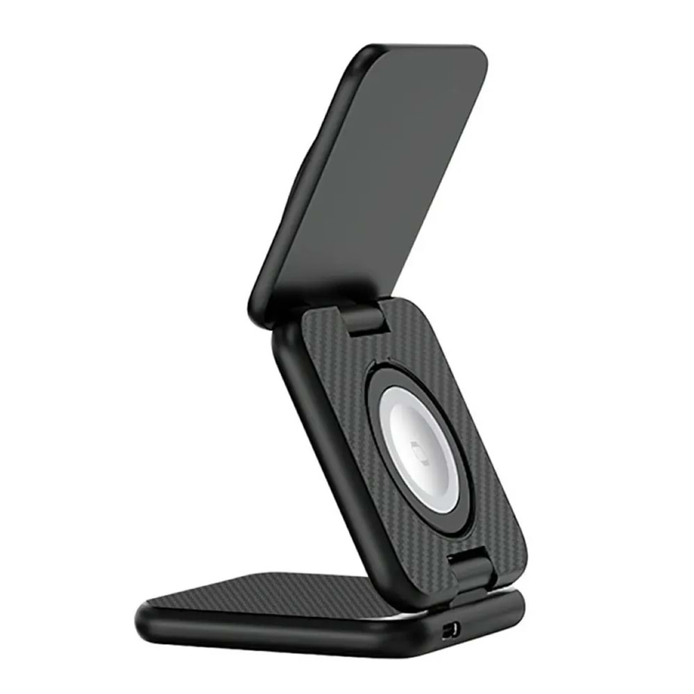Wiwu W035 3 in 1 Wireless Charger Black