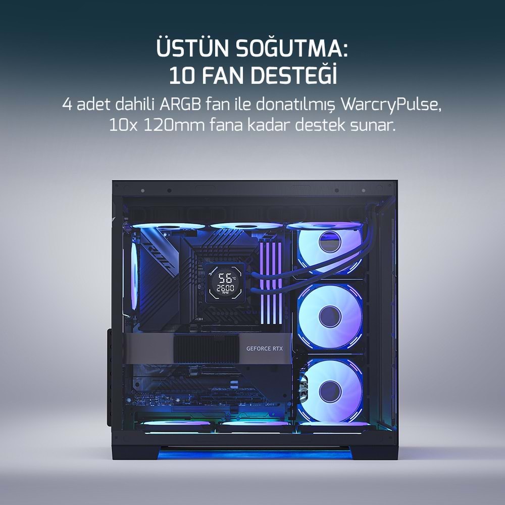 Kasa Gamepower Warcry Pulse 4x12cm FAN ARGB 650w Psu