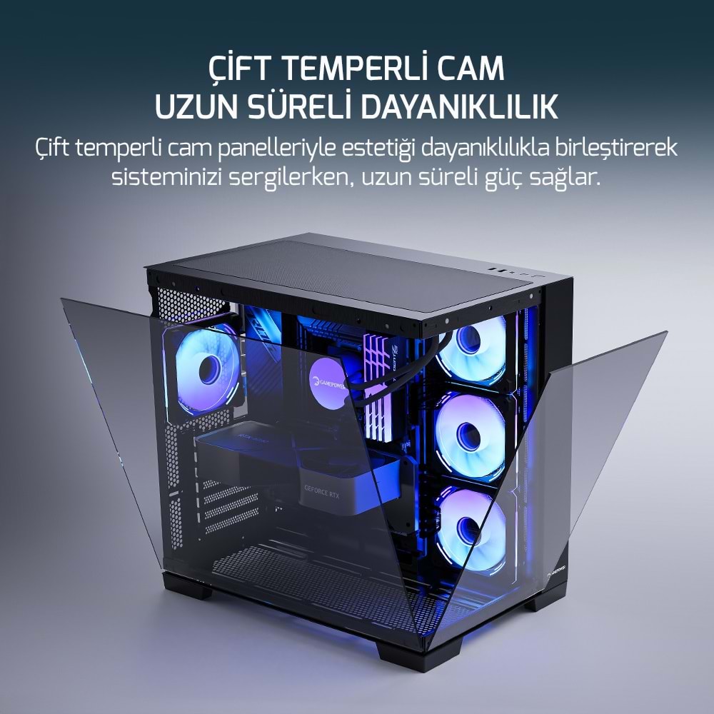 Kasa Gamepower Warcry Pulse 4x12cm FAN ARGB 650w Psu