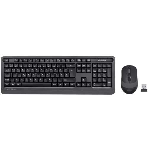 KABLOSUZ KLAVYEMOUSE A4TECH FG1010 F GRİ TR LAYOUT