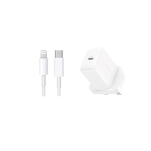 Adaptör Joyroom JR-TCF20L Type-C 20W + Lightning Kablo Fast Charger