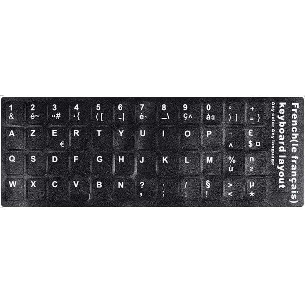 Klavye Etiketi Fransızca French Sticker