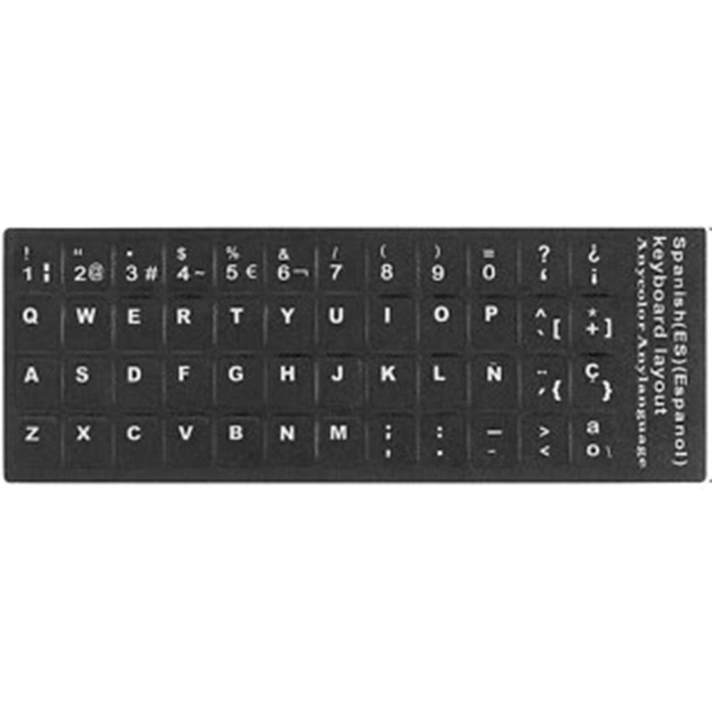 Klavye Etiketi İspanyolca Spanish Sticker