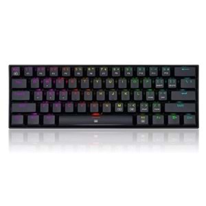 Redragon K630 Rgb Dragonborn Blue Switch %60 Siyah Q Tr Layout