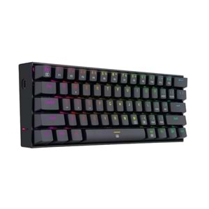 Redragon K630 Rgb Dragonborn Blue Switch %60 Siyah Q Tr Layout