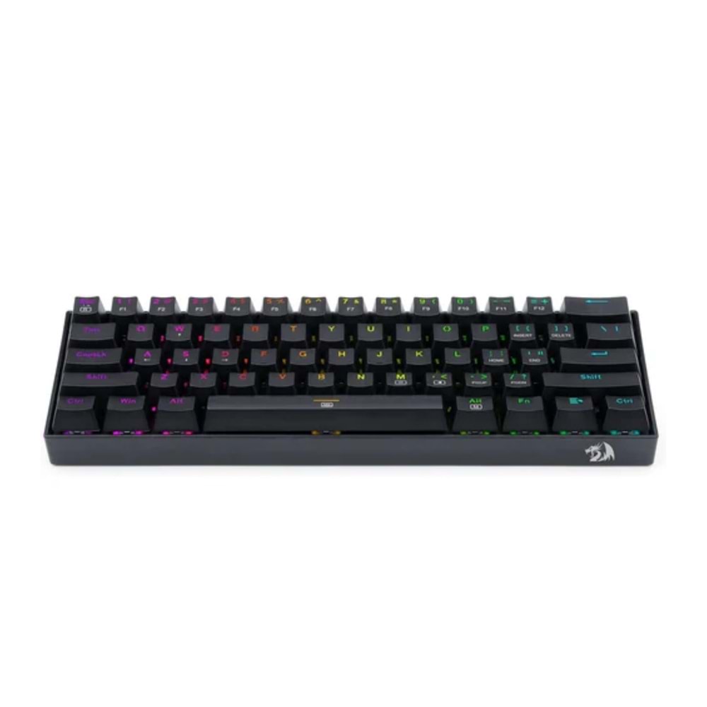 Redragon K630 Rgb Dragonborn Blue Switch %60 Siyah Q Tr Layout