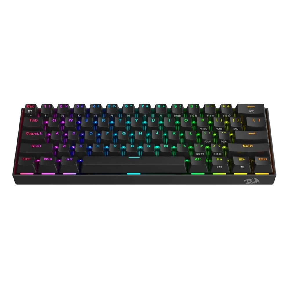 Klavye Redragon K530 Draconic Pro Black Brown Switch Kablosuz TrLayout