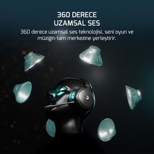 GamePower Aero Ultra Siyah Triple Mode Kablosuz/Bluetooth/2.4G Gaming