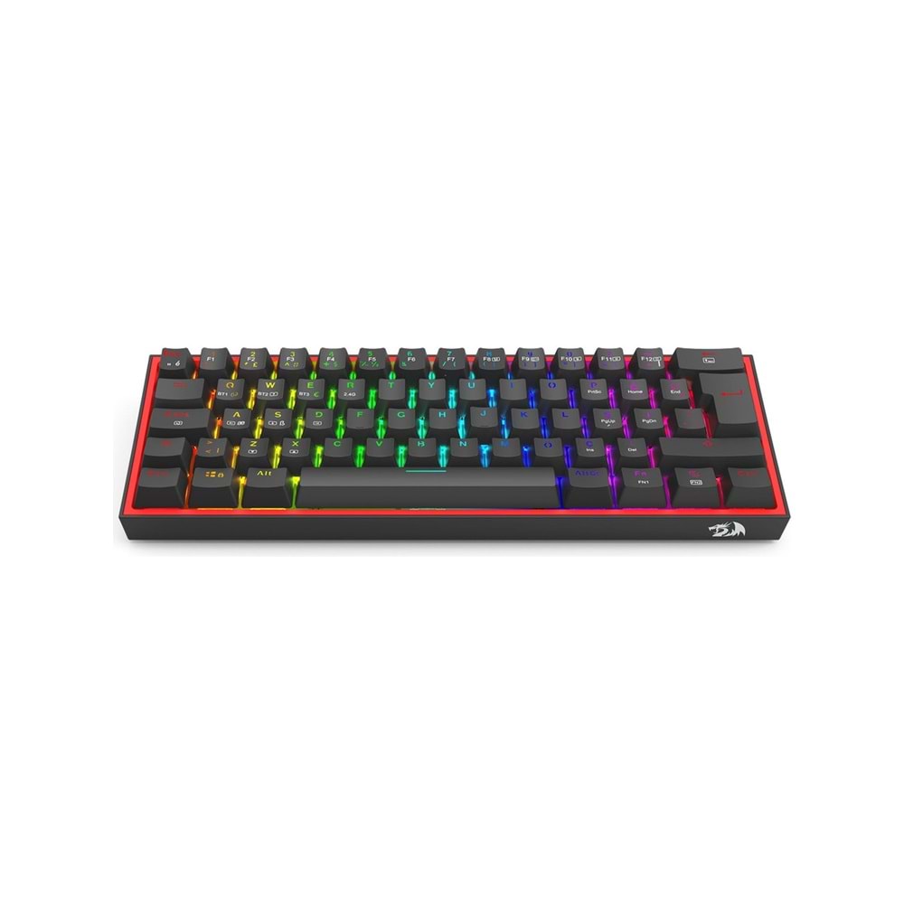 Redragon K616 Fizz Pro RGB Red Switch Kablosuz Siyah Compact Tr Layout
